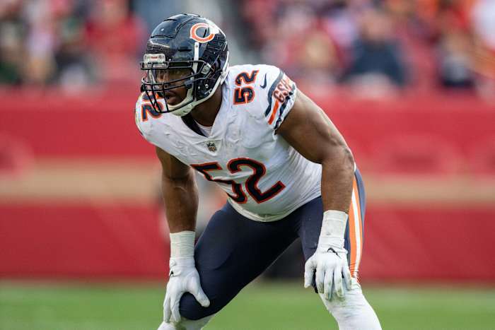 Where does Khalil Mack rank on a list of the greatest Bears linebackers of all time?